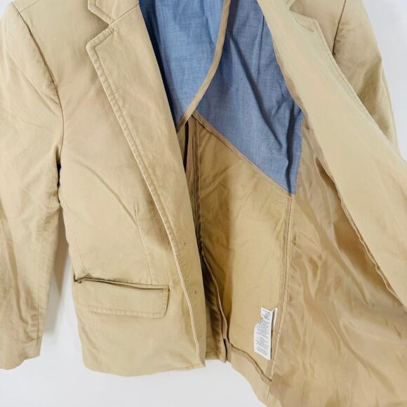 Crewcuts Boys Khaki Thompson Blazer Size 8 Classic Dress Jacket - Picture 4 of 9